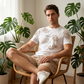 🎁2026 New Arrivals 50% OFF💥Men's Summer Printed 2-Piece Set – Breathable & casual – Perfect for beach, lounging or hot days – lightweight and stylish 🩳☀️✨