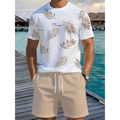 🎁2026 New Arrivals 50% OFF💥Men's Summer Printed 2-Piece Set – Breathable & casual – Perfect for beach, lounging or hot days – lightweight and stylish 🩳☀️✨