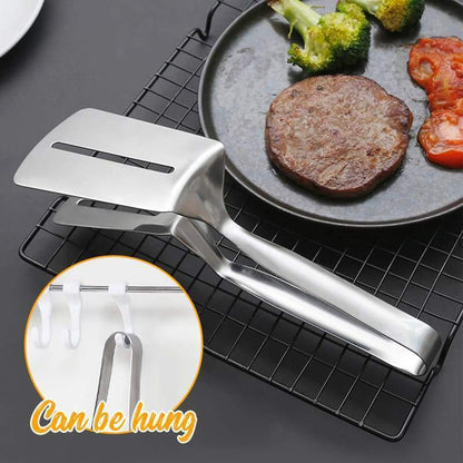 🎁2026 New Arrivals 50% OFF💥3-in-1 cooking clamp – grab, flip, scrape, and drain oil easily!