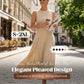 🎁2026 New Arrivals 50% OFF💥Women's Sleeveless Pleated Maxi Dress – Flattering A-line – 94K+ sold, perfect for summer or special occasions 🌸🌿☀️