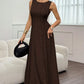🎁2026 New Arrivals 50% OFF💥Women's Sleeveless Pleated Maxi Dress – Flattering A-line – 94K+ sold, perfect for summer or special occasions 🌸🌿☀️