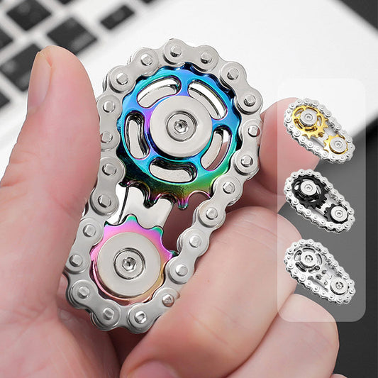 🎁2026 New Arrivals 50% OFF💥Stainless Steel Gear Chain Fidget Spinner