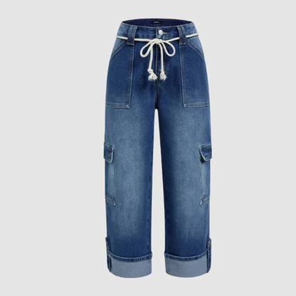 🎁2026 New Arrivals 50% OFF💥Women’s Wide-Leg Cargo Pants – Spacious Side Pockets, Relaxed Silhouette & Adjustable Waist ✨