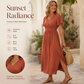 🎁2026 New Arrivals 50% OFF💥Women's Summer V-Neck Side Slit Maxi Dress