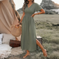 🎁2026 New Arrivals 50% OFF💥Women's Summer V-Neck Side Slit Maxi Dress