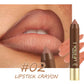 🎁2026 New Arrivals 50% OFF💥Long-Lasting Matte Lip Crayon for Women | 2-in-1 Liner & Lipstick | Hydrating & Non-Drying | Precision Triangular Tip | 6 Colors ✨