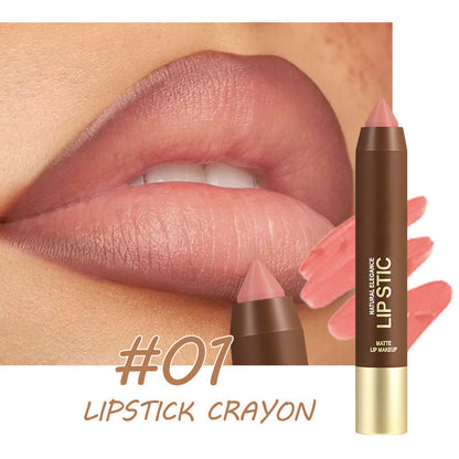 🎁2026 New Arrivals 50% OFF💥Long-Lasting Matte Lip Crayon for Women | 2-in-1 Liner & Lipstick | Hydrating & Non-Drying | Precision Triangular Tip | 6 Colors ✨
