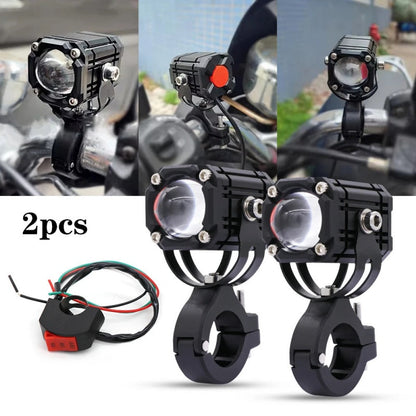 🎁2026 New Arrivals 50% OFF💥Universal Motorcycle LED Auxiliary Spotlights｜Dual Beam IP Waterproof Driving Lights ✨