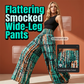 🎁2026 New Arrivals 50% OFF💥Women's Smocked High-Waist Wide-Leg Trousers 👖 Cinched Comfort, Flowing Freedom