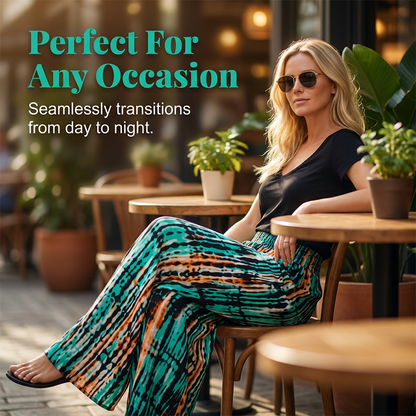 🎁2026 New Arrivals 50% OFF💥Women's Smocked High-Waist Wide-Leg Trousers 👖 Cinched Comfort, Flowing Freedom
