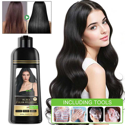 🎁2026 New Arrivals 50% OFF💥3-in-1 Hair Color Shampoo & Conditioner for Gray Coverage