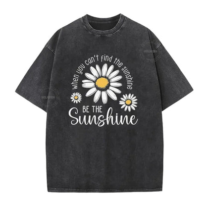 🎁2026 New Arrivals 50% OFF💥Vintage Washed Daisy T-Shirt – Soft Breathable Blend, Relaxed Drop Shoulder Fit and Retro Everyday Style
