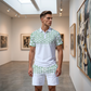 ⏳🔥LIMITED-TIME 50% OFF! ⏰Men’s Casual Short Sleeve Top & Shorts Set
