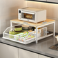 🎁2026 New Arrivals 50% OFF💥2-Tier Kitchen Microwave Stand with Slide-Out Drawer — Heavy-Duty Countertop Shelf