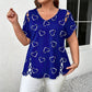 🎁2026 New Arrivals 50% OFF💥Women’s Heart Print V-Neck Top