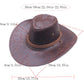 🎁2026 New Arrivals 50% OFF💥Vintage Wide Brim Cowboy Hat with Adjustable Strap