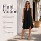 🍃✨ LIMITED TIME 50% OFF! 🌿Pleated V-Neck Dress – Lightweight fabric & effortless elegance