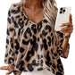 🎁2026 New Arrivals 50% OFF💥Chic Leopard Print Commuter Blouse