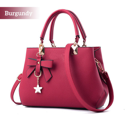 🎁2026 New Arrivals 50% OFF💥Women's Fashion Handbag with Crossbody Strap – Large Capacity, Zipper Closure & Bow Decoration – 7 Colors Available