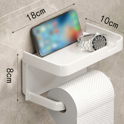 🎁2026 New Arrivals 50% OFF💥Wall-Mounted Toilet Paper Holder with Storage Shelf