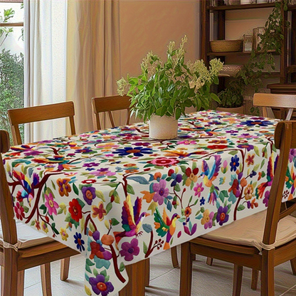 🎁2026 New Arrivals 50% OFF💥Retro Floral Tablecloth – Vintage print, stain-resistant & easy-clean – Perfect for daily dining & garden parties 🌿