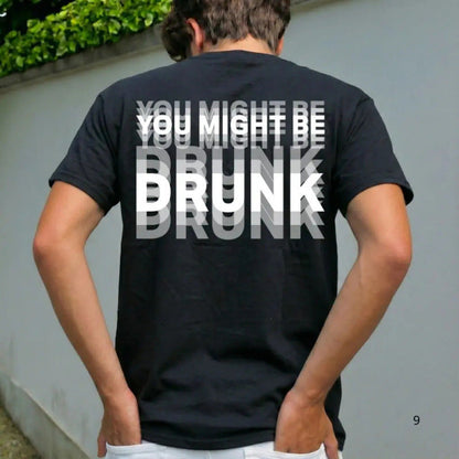 🎁2026 New Arrivals 50% OFF💥Men's Funny Graphic T-Shirt | "You Might Be Drunk" Print Short Sleeve Crew Neck Tee for Casual Everyday Wear