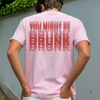 🎁2026 New Arrivals 50% OFF💥Men's Funny Graphic T-Shirt | "You Might Be Drunk" Print Short Sleeve Crew Neck Tee for Casual Everyday Wear