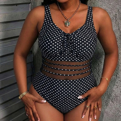 🎁2026 New Arrivals 50% OFF💥Polka Dot Swimsuit – Tummy Control & Vintage Retro Fit