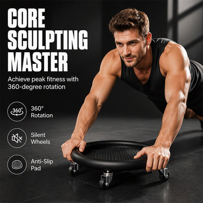 🎁2026 New Arrivals 50% OFF💥Abdominal Roller Wheel Disc with Knee Mat – Stable 💪