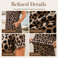 🎁2026 New Arrivals 50% OFF💥Women's Leopard Print Maxi Dress with Pockets Casual Short Sleeve Long Dress