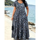 🎁2026 New Arrivals 50% OFF💥Women's Leopard Print Maxi Dress with Pockets Casual Short Sleeve Long Dress