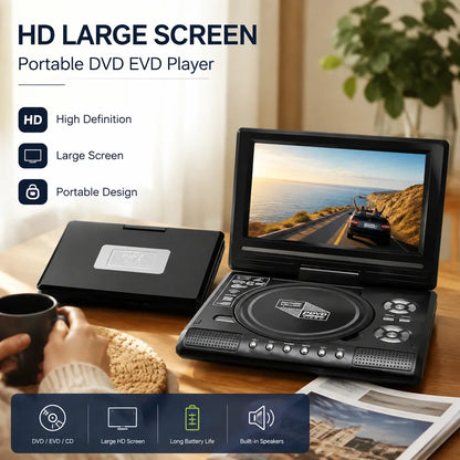 🎁2026 New Arrivals 50% OFF💥7.8" HD Portable DVD/EVD Player📺