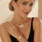 🎁2026 New Arrivals 50% OFF💥Rhinestone Jewelry 4-Piece Set – Necklace, Earrings, Bracelet & Ring – Complete Your Look! ✨