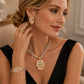 🎁2026 New Arrivals 50% OFF💥Rhinestone Jewelry 4-Piece Set – Necklace, Earrings, Bracelet & Ring – Complete Your Look! ✨