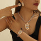 🎁2026 New Arrivals 50% OFF💥Rhinestone Jewelry 4-Piece Set – Necklace, Earrings, Bracelet & Ring – Complete Your Look! ✨