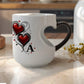 🎁2026 New Arrivals 50% OFF💥Color Changing Heart Handle Ceramic Mug for Valentine's Day ☕