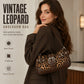 🎁2026 New Arrivals 50% OFF💥Retro Leopard Print Shoulder Bag for Women – Vintage Style Crossbody Handbag with Rivet Accents ✨