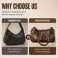 🎁2026 New Arrivals 50% OFF💥Retro Leopard Print Shoulder Bag for Women – Vintage Style Crossbody Handbag with Rivet Accents ✨