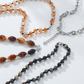 🎁2026 New Arrivals 50% OFF💥 Retro Multi-Layer Beaded Necklace – Stacked Look, Earth Tones & Metallic Accents – Adjustable Lobster Clasp ✨