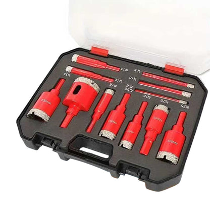🎁2026 New Arrivals 50% OFF💥12-Piece Dry Diamond Tile Hole Saw Kit (6-35mm)