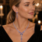🎁2026 New Arrivals 50% OFF💥Elegant Butterfly Necklace and Earrings Set – Purple Rhinestone Design, Lightweight Copper & Versatile Style ✨