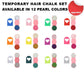 🎁2026 New Arrivals 50% OFF💥Temporary Hair Chalk Set for Girls