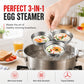 🎁2026 New Arrivals 50% OFF💥3-in-1 Stainless Steel Egg Poacher – Poach, Steam, Bake – 304 Steel, Non-Stick Release, One Pan, Endless Breakfasts ✨
