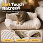🎁2026 New Arrivals 50% OFF💥Cozy Sofa Pet Bed – Ultra-Comfortable, Raised Bolster Edges & Super-Soft Ribbed Plush – Fits Cats & Dogs ✨