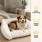 🎁2026 New Arrivals 50% OFF💥Cozy Sofa Pet Bed – Ultra-Comfortable, Raised Bolster Edges & Super-Soft Ribbed Plush – Fits Cats & Dogs ✨