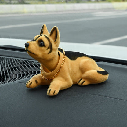 🎁2026 New Arrivals 50% OFF💥Cute Dog Bobblehead – Nods Along Every Turn – 10 Breeds, Soft Plush, Gold Chain – Brings Smiles to Every Drive 🚗