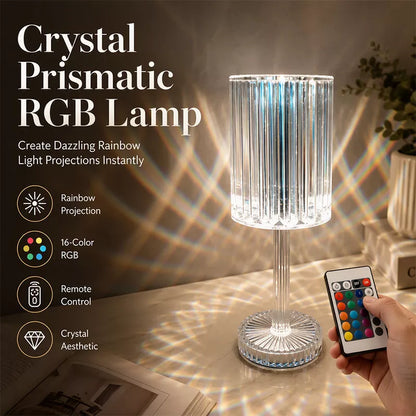 🎁2026 New Arrivals 50% OFF💥Touch Control Rose Crystal Lamp – Luxurious, Romantic, Gift‑worthy 🌙