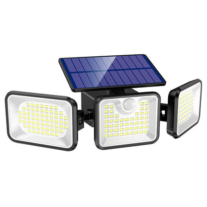 🎁2026 New Arrivals 50% OFF💥3-Head Solar Security Light with Motion Sensor