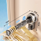 🎁2026 New Arrivals 50% OFF💥Foldable Telescopic Suction-Cup Hanger Rack – No-Drill Retractable Clothes Drying Pole