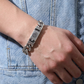 🎁2026 New Arrivals 50% OFF💥Men's Retro Mantra Bracelet – Six-Syllable Design, Stylish & Meaningful – Vintage Silver Finish with Dual-Chain Look ✨